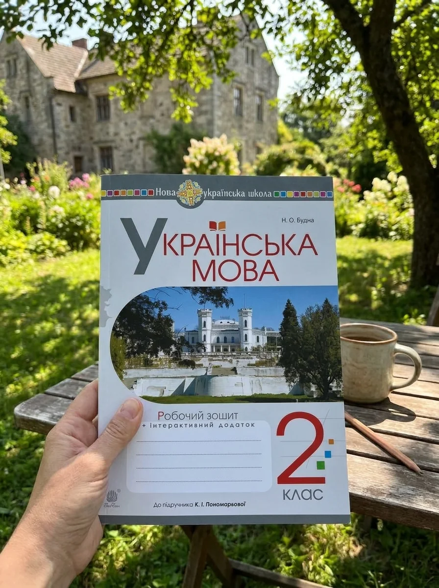 Українська мова. 2 клас. Робочий зошит (до підручника "Українська мова та читання" Частина 1. Пономарьова К.І.) — Наталя Будна, обкладинка