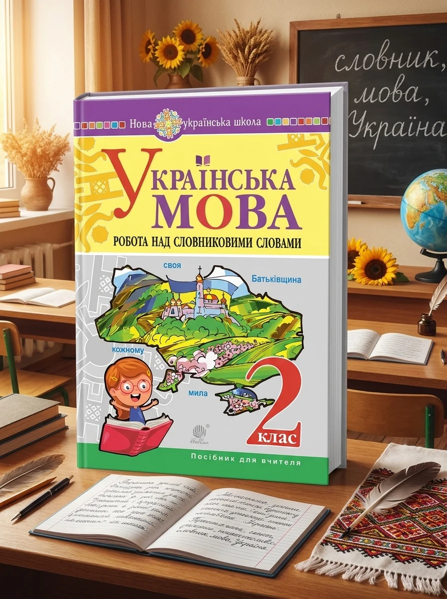 Українська мова. 2 клас. Робота над словниковими словами. Посібник для вчителя