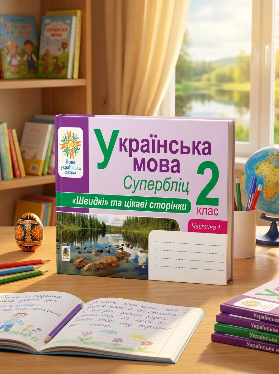 Українська мова. 2 клас. Швидкі та цікаві сторінки. Супербліц. Частина перша