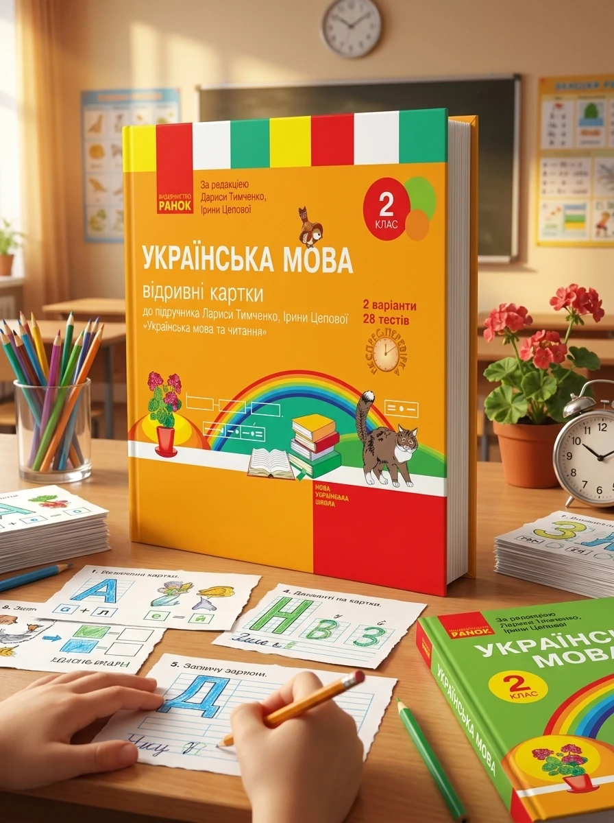 Українська мова. 2 клас. Відривні картки до підручника Лариси Тимченко, Ірини Цепової — Вивчення мов