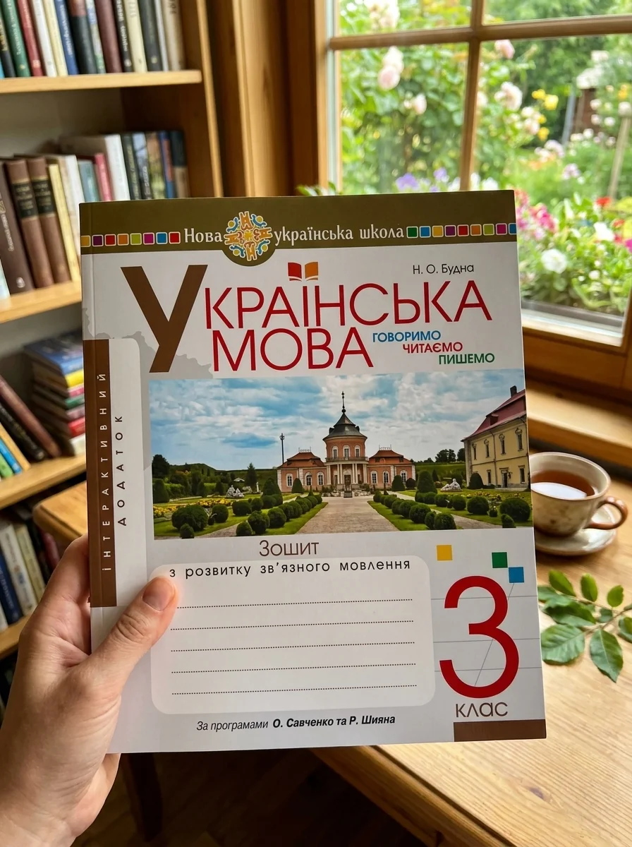 Українська мова. 3 клас. Говоримо, читаємо, пишемо. Зошит з розвитку зв’язного мовлення — Наталя Будна, обкладинка