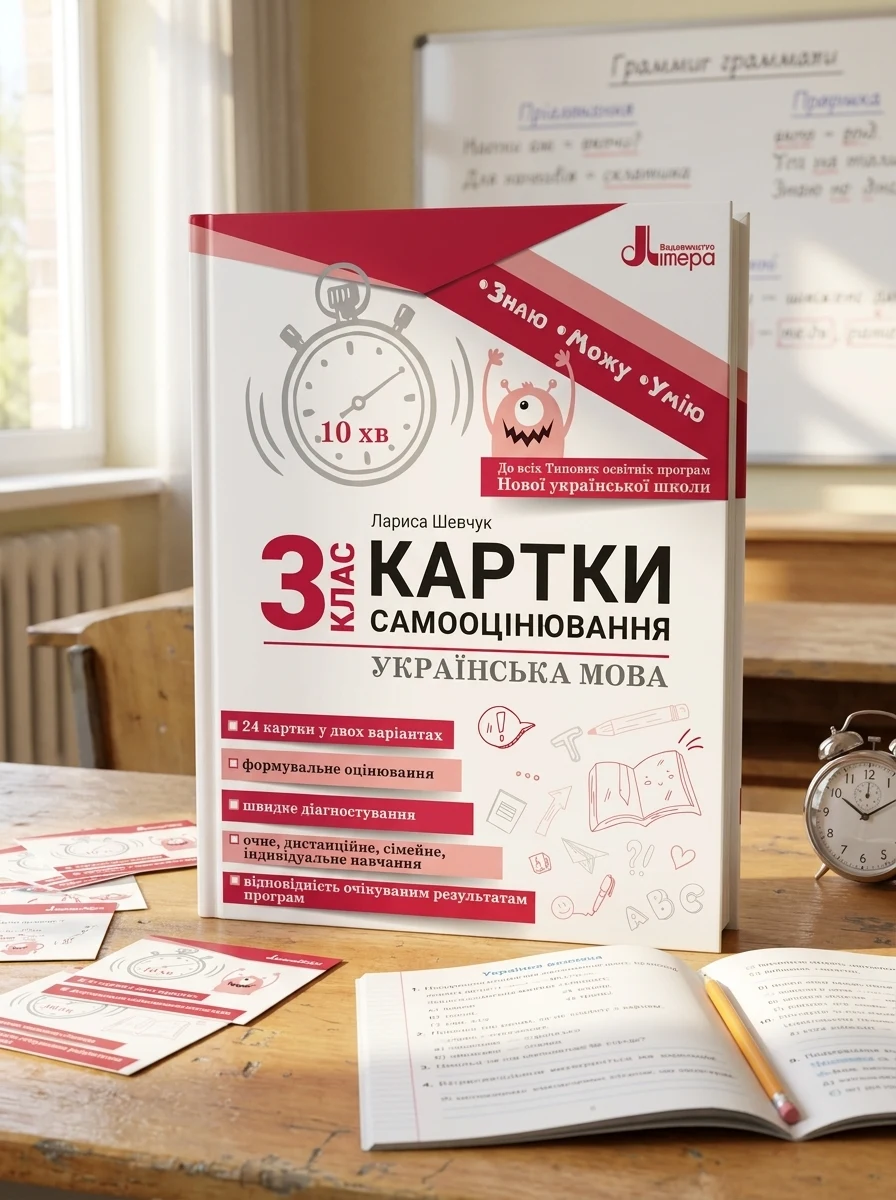Українська мова. 3 клас. Картки самооцінювання. — Вивчення мов