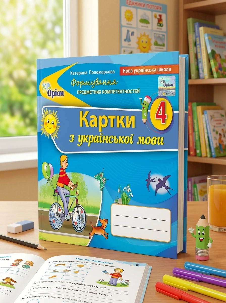 Українська мова 4 клас. Картки. Формування предметних компетентностей — Вивчення мов