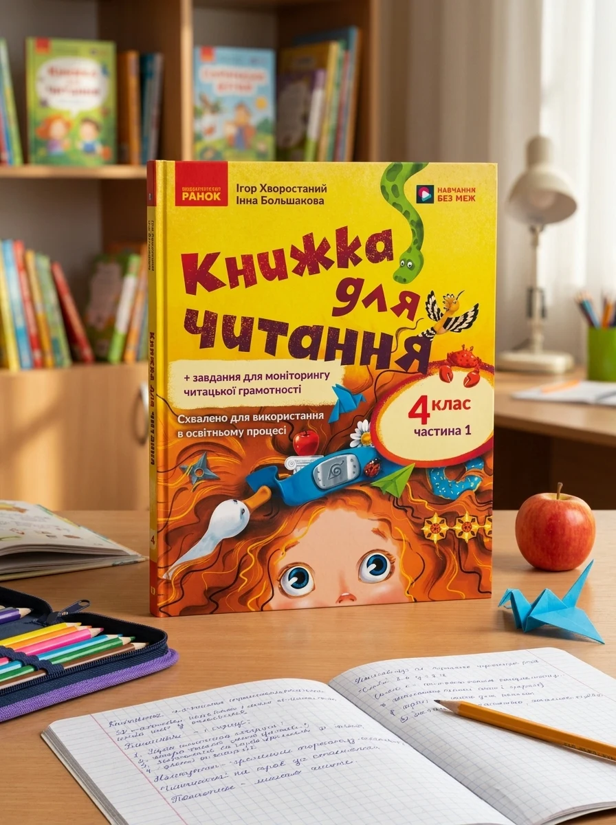 Українська мова. 4 клас. Книжка для читання із завданнями для моніторингу читацької грамотності. Частина 1 — Вивчення мов