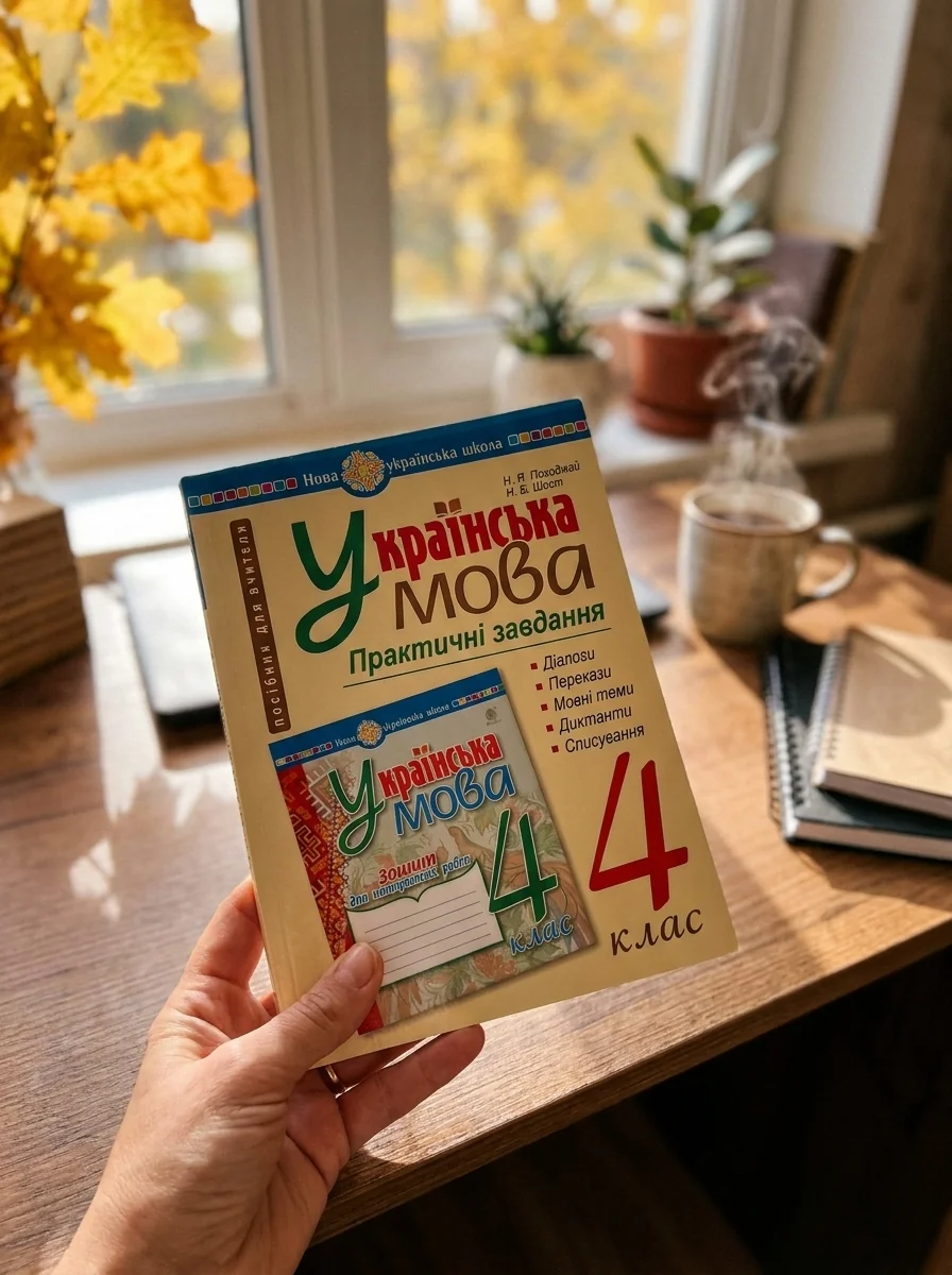 Українська мова. 4 клас. Практичні завдання — Наталія Шост, обкладинка