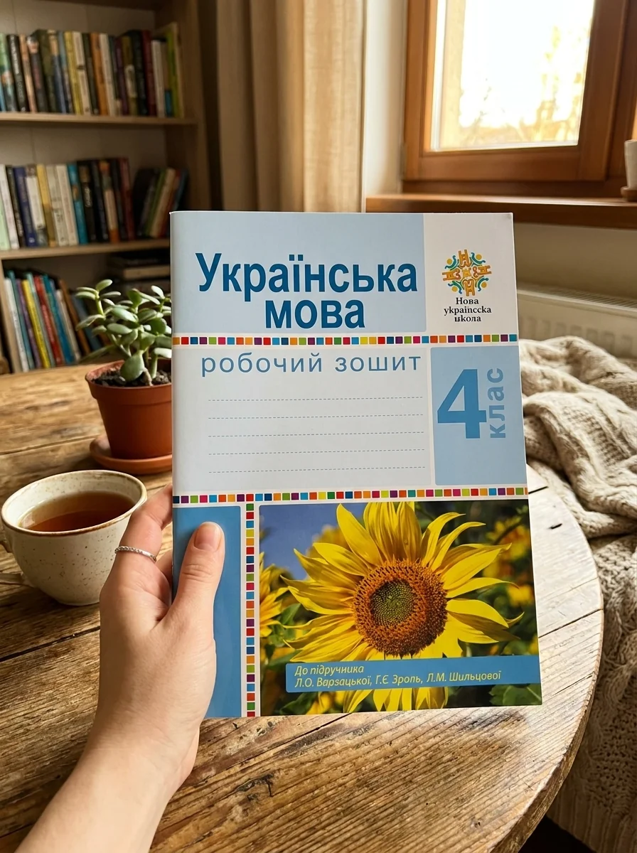 Українська мова. 4 клас. Робочий зошит (до підручника Варзацької Л.О. та ін.) — Лариса Варзацька, обкладинка