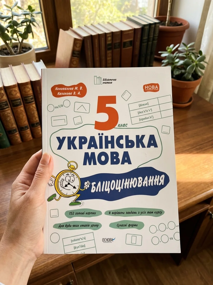 Українська мова. 5 клас. Бліцоцінювання — Марина Коновалова, обкладинка