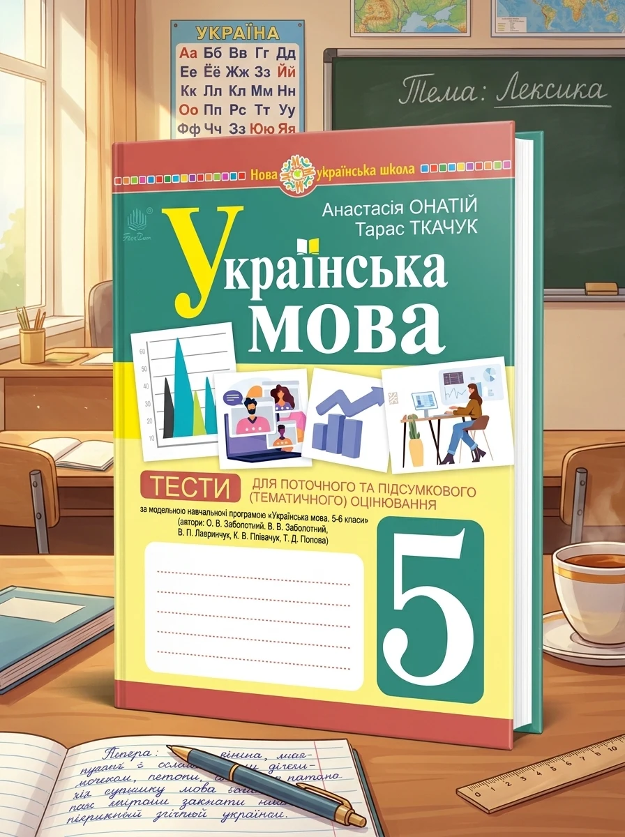 Українська мова. 5 клас. Тести для поточного та підсумкового (тематичного) оцінювання (за модельною програмою Заболотного О.В. та ін.) — Вивчення мов