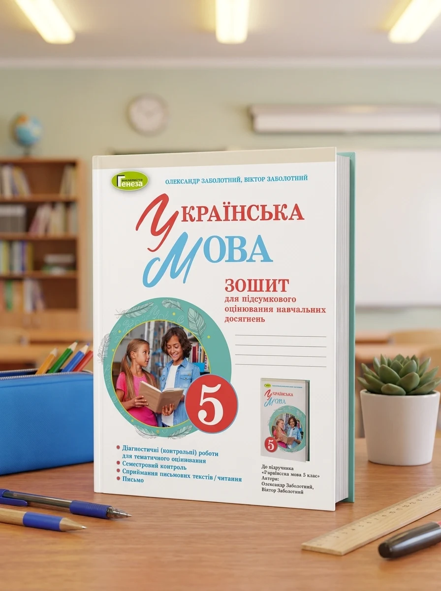 Українська мова 5 клас. Зошит для підсумкового оцінювання навчальних досягнень