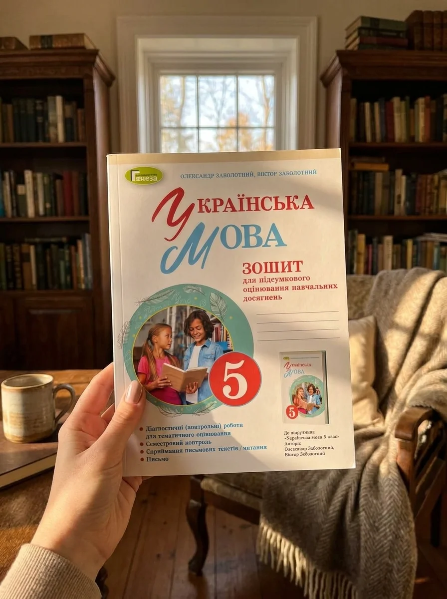 Українська мова 5 клас. Зошит для підсумкового оцінювання навчальних досягнень — Віктор Заболотний, обкладинка
