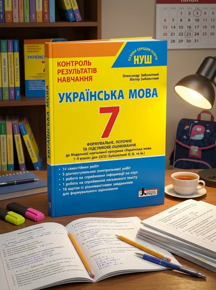 Українська мова. 7 клас. Контроль результатів навчання