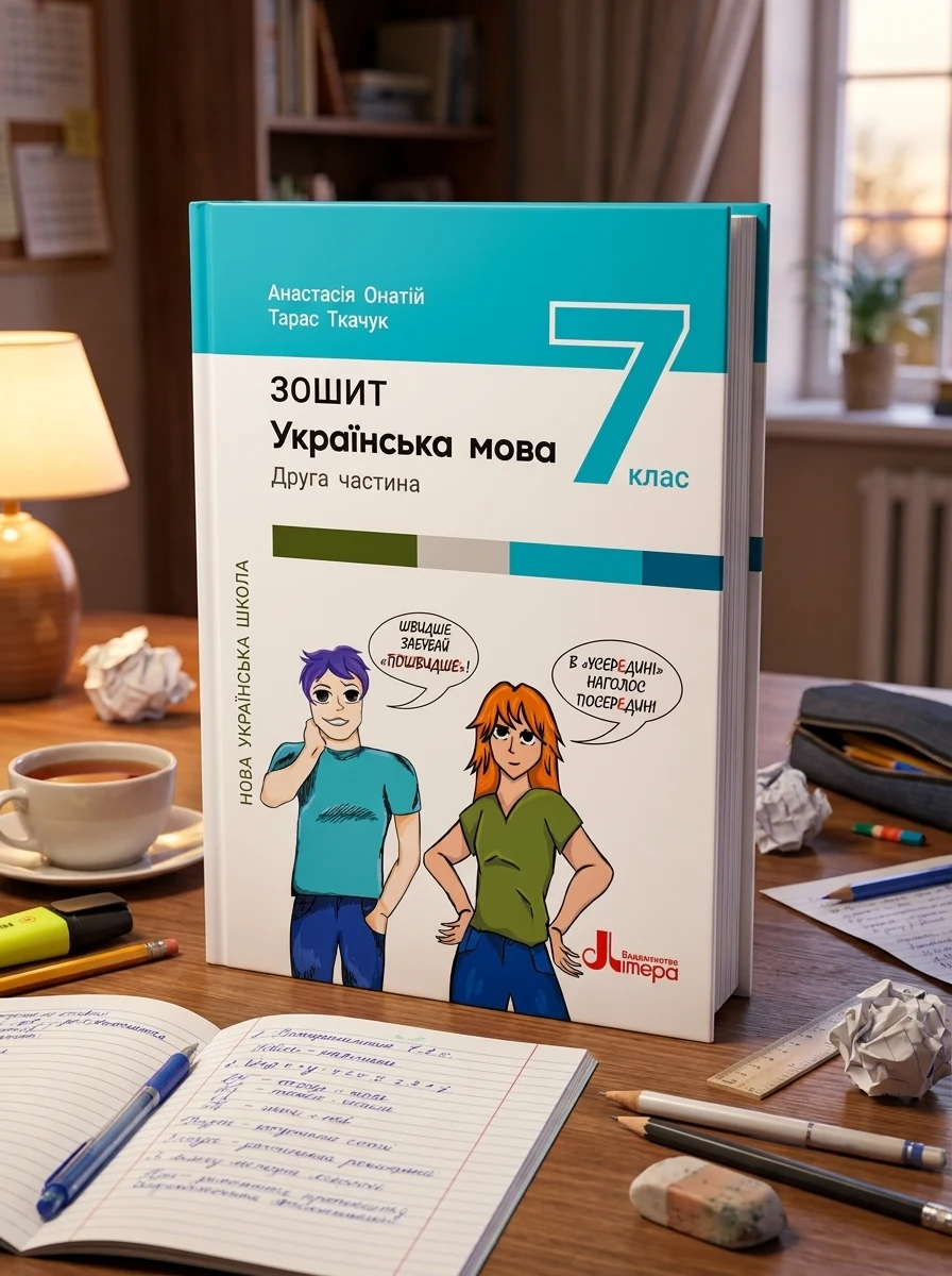 Українська мова. 7 клас. Зошит. Частина 2 — Вивчення мов