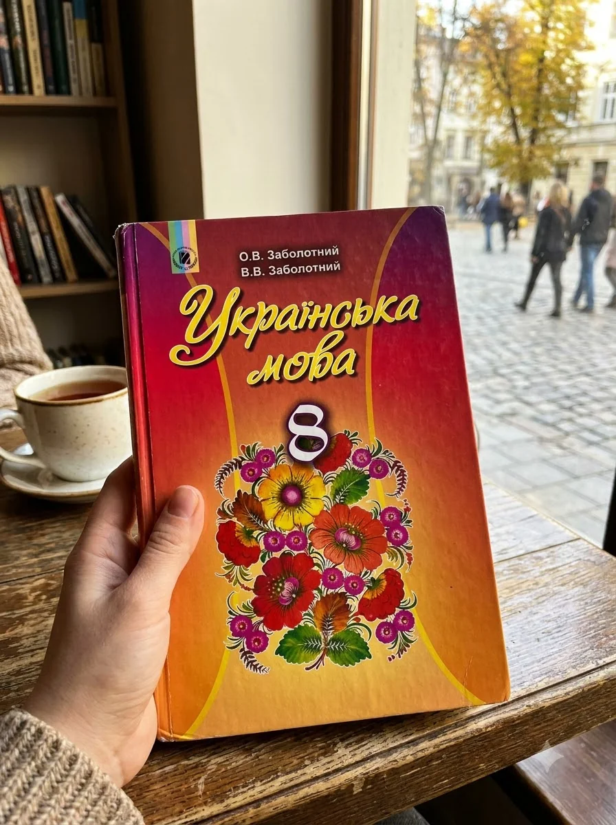 Українська мова 8 клас — Віктор Заболотний, обкладинка