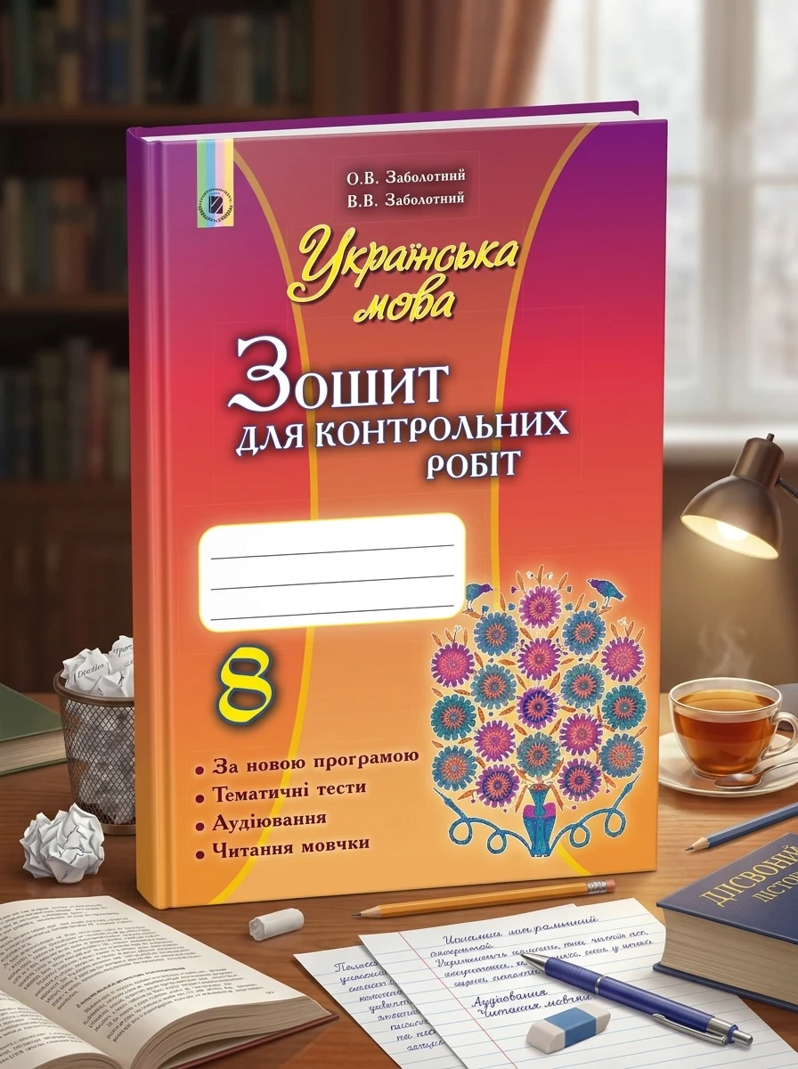 Українська мова 8 клас. Зошит для контрольних робіт — Вивчення мов