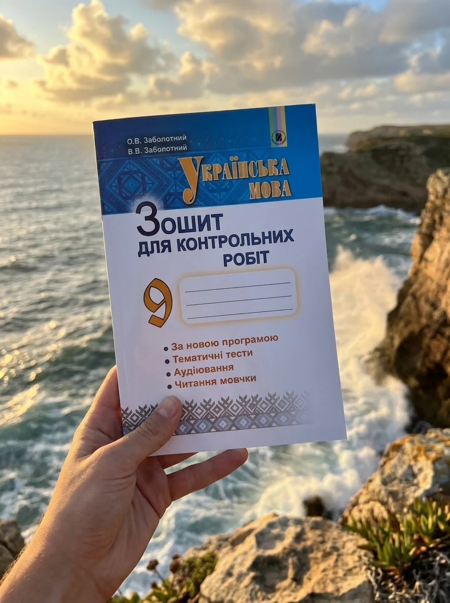 Українська мова 9 клас. Зошит для контрольних робіт — Віктор Заболотний, обкладинка