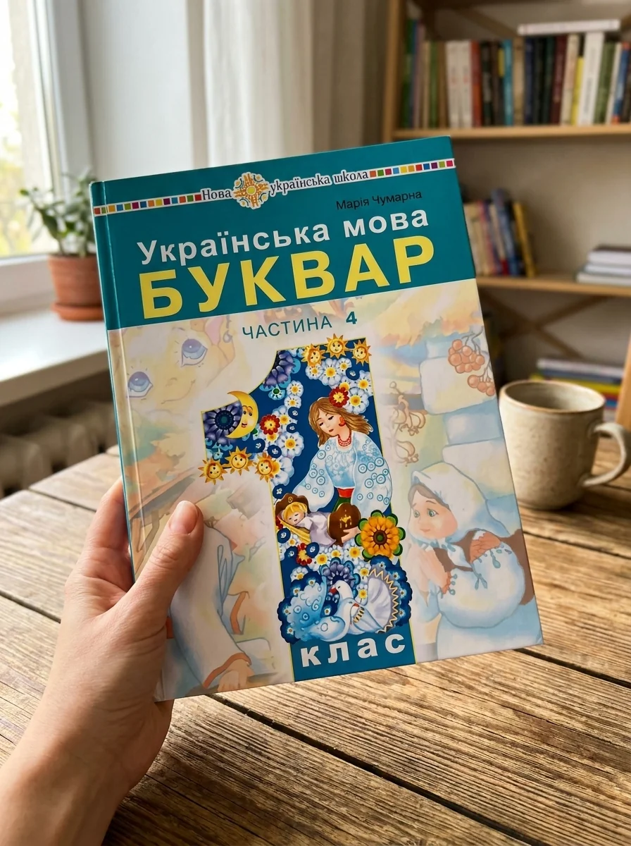 Українська мова. Буквар. 1 клас. Частина 4 — Марія Чумарна, обкладинка
