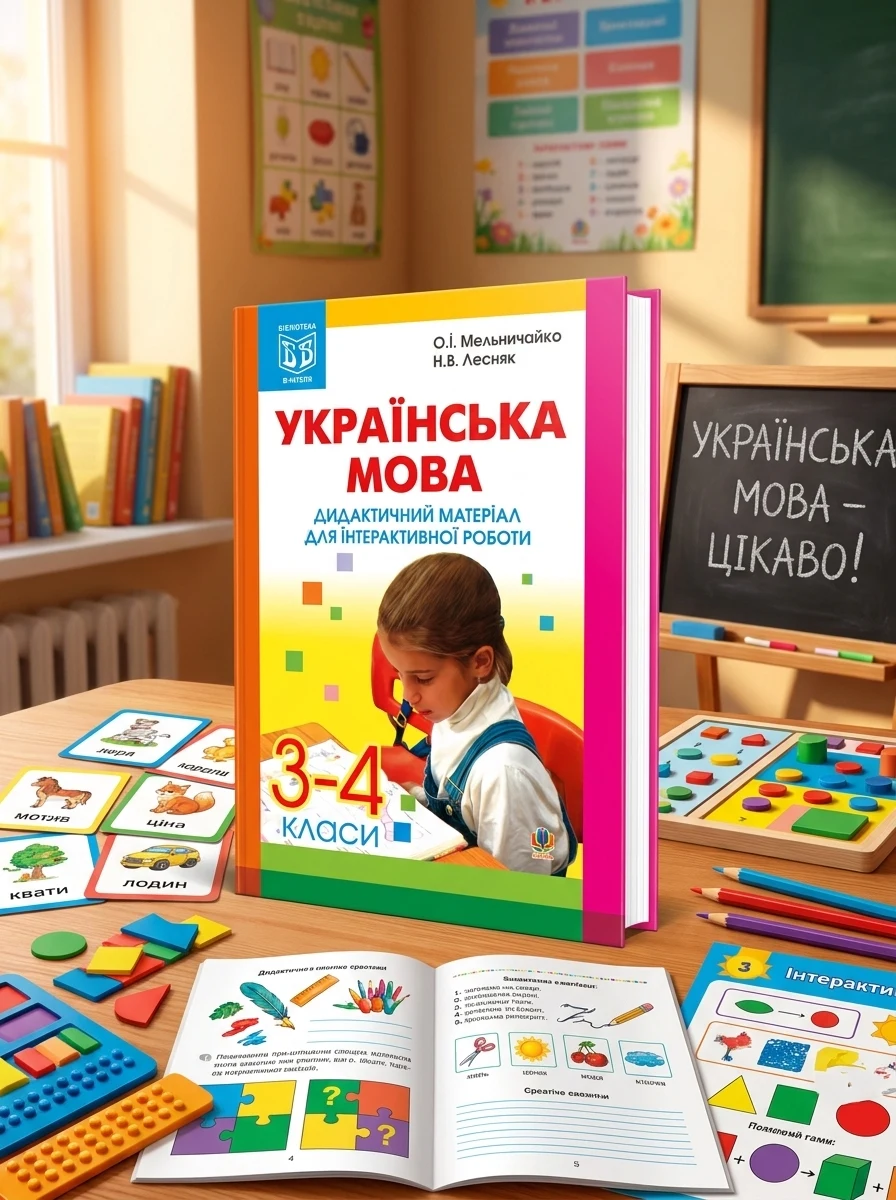 Українська мова. Дидактичний матеріал для інтерактивної роботи. 3-4 класи