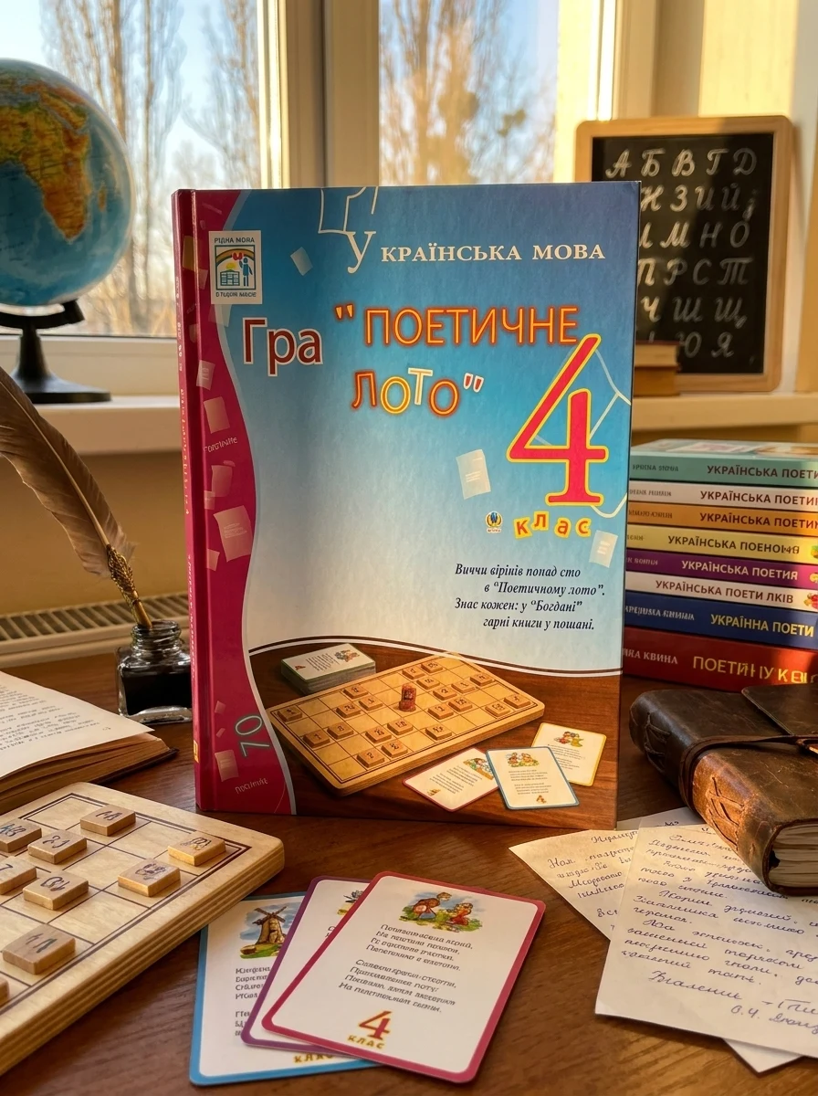 Українська мова. Гра "Поетичне лото" 4 клас — фото 2
