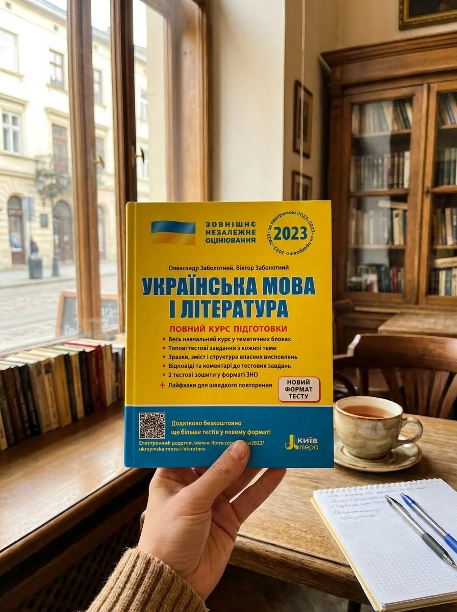 Українська мова і література. Повний курс підготовки. ЗНО 2023 — Заболотний В., обкладинка