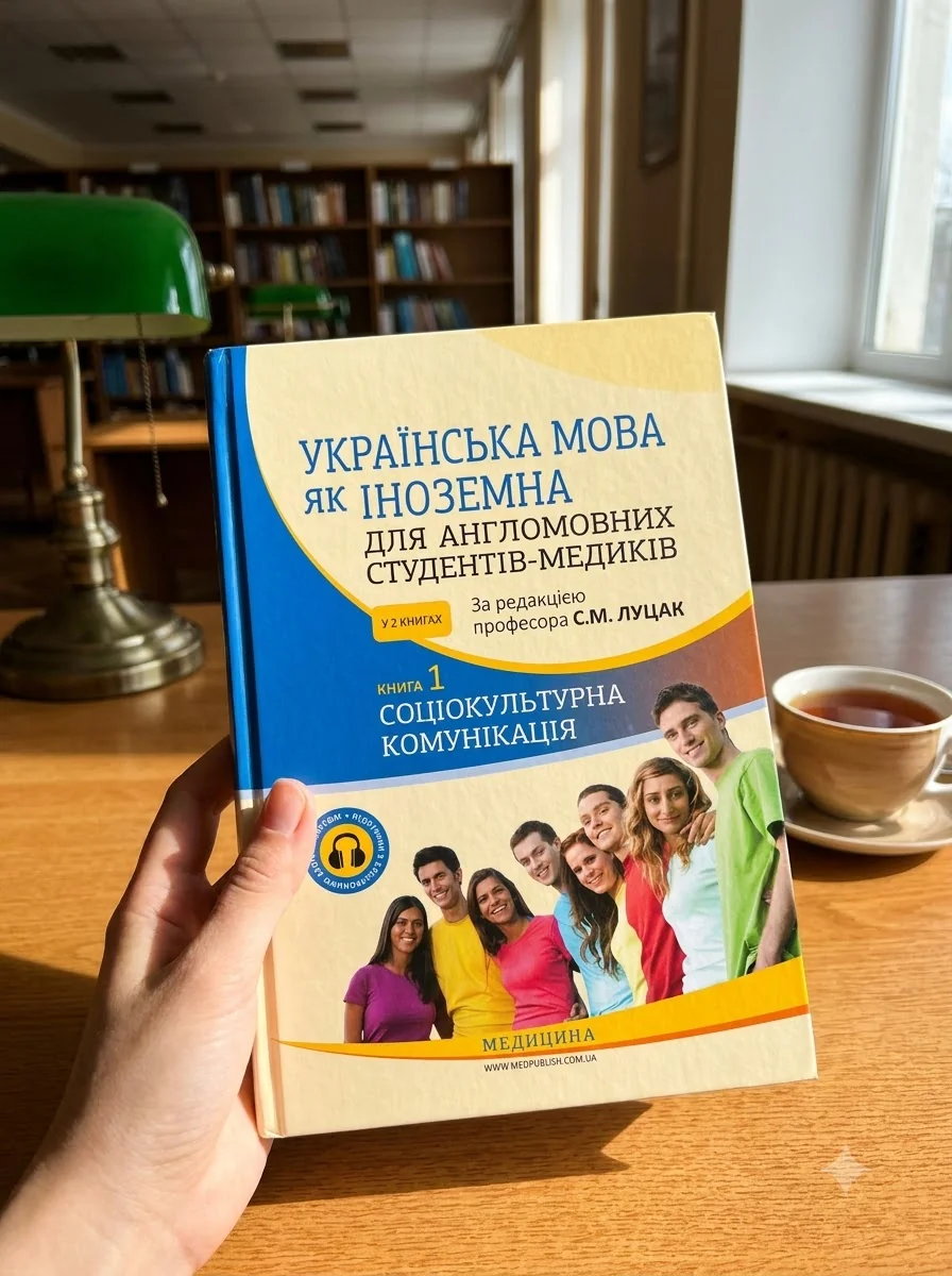Українська мова як іноземна для англомовних студентів-медиків: у 2 книгах. Книга 1. Соціокультурна комунікація: підручник — Книги