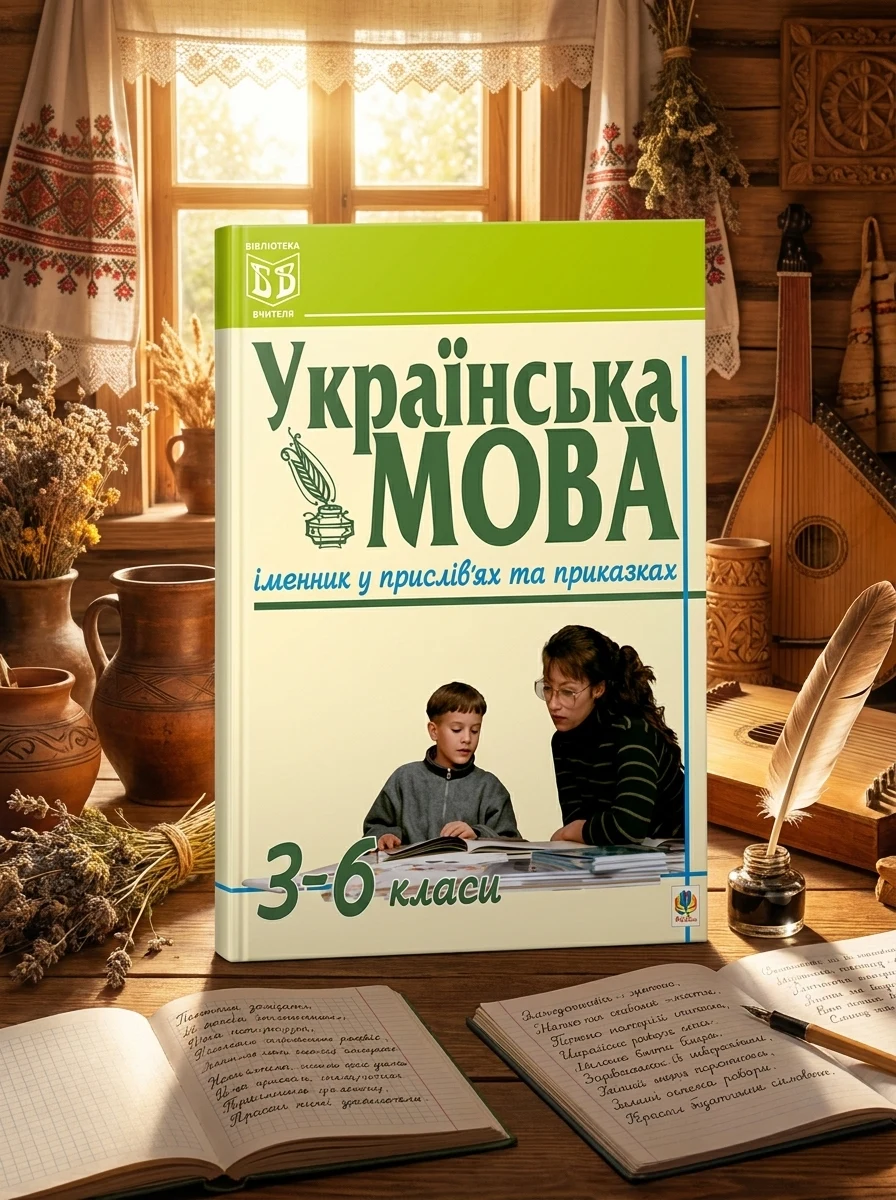 Українська мова. Іменник у прислів'ях та приказках. 3-6 класи — Вивчення мов
