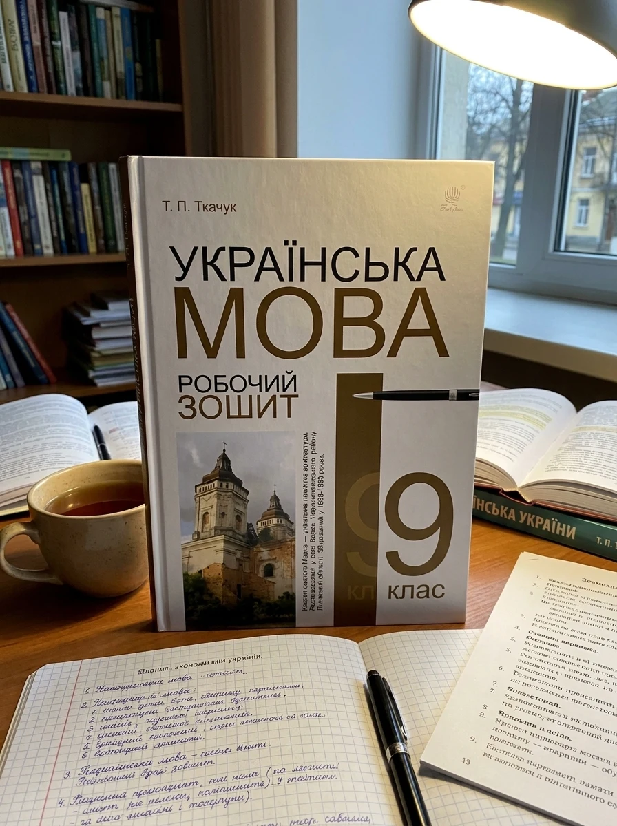 Українська мова. Робочий зошит. 9 клас (6-те видання, доповнене і перероблене) — Вивчення мов
