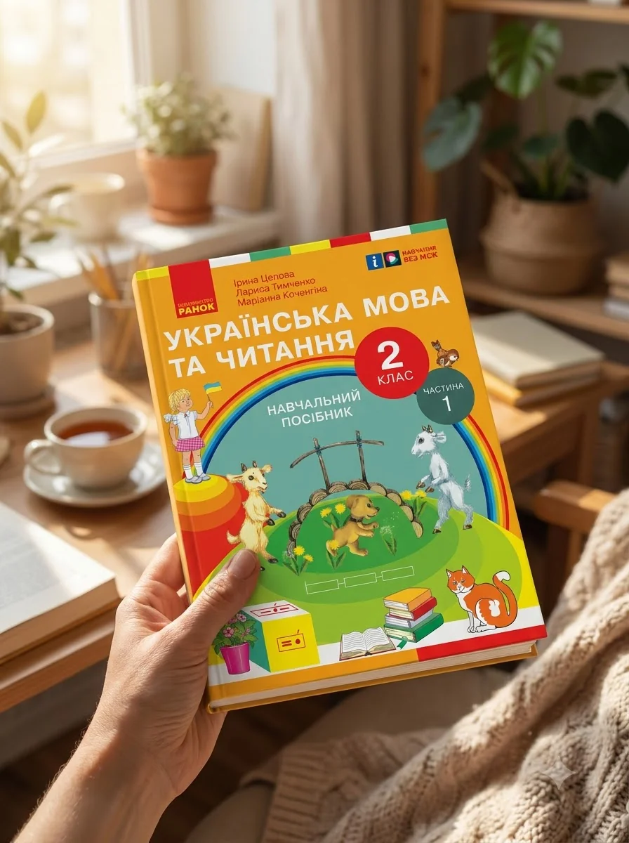 Українська мова та читання. 2 клас. Навчальний посібник у 6-ти частинах. Частина 1 — Лариса Тимченко, обкладинка