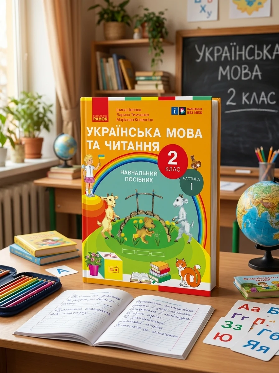 Українська мова та читання. 2 клас. Навчальний посібник у 6-ти частинах. Частина 1 — Вивчення мов