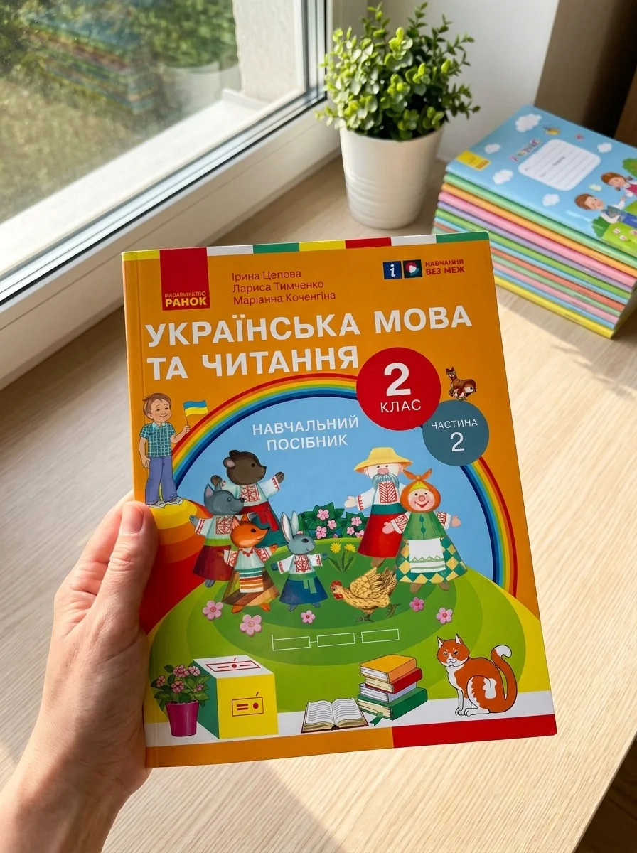 Українська мова та читання. 2 клас. Навчальний посібник у 6-ти частинах. Частина 2 — Лариса Тимченко, обкладинка