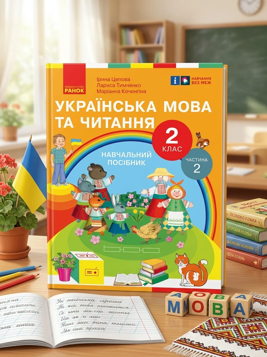 Українська мова та читання. 2 клас. Навчальний посібник у 6-ти частинах. Частина 2 — Вивчення мов