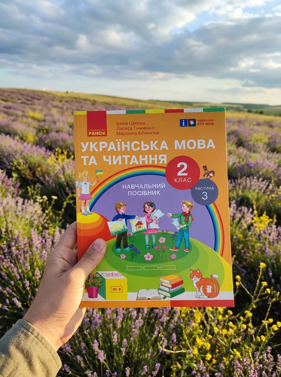 Українська мова та читання. 2 клас. Навчальний посібник у 6-ти частинах. Частина 3 — Лариса Тимченко, обкладинка