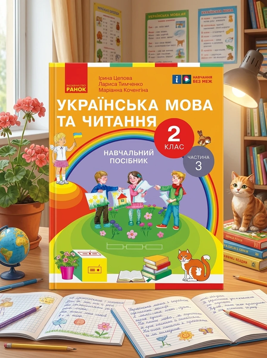 Українська мова та читання. 2 клас. Навчальний посібник у 6-ти частинах. Частина 3 — Вивчення мов
