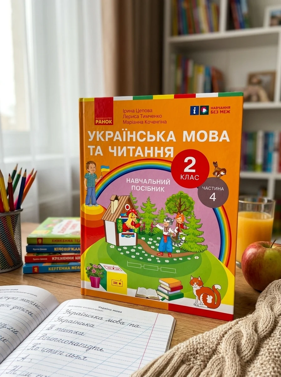 Українська мова та читання. 2 клас. Навчальний посібник у 6-ти частинах. Частина 4 — Вивчення мов