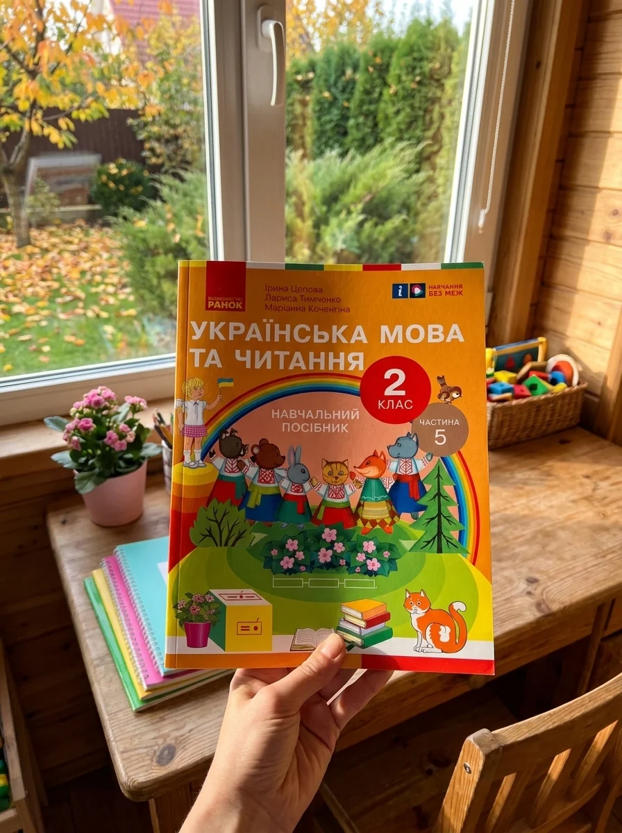 Українська мова та читання. 2 клас. Навчальний посібник у 6-ти частинах. Частина 5 — Лариса Тимченко, обкладинка