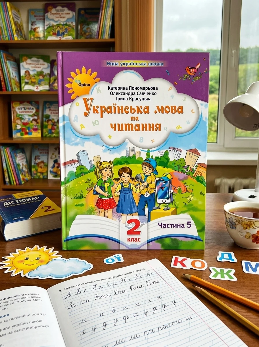 Українська мова та читання 2 клас. Посібник. Частина 5 — Вивчення мов