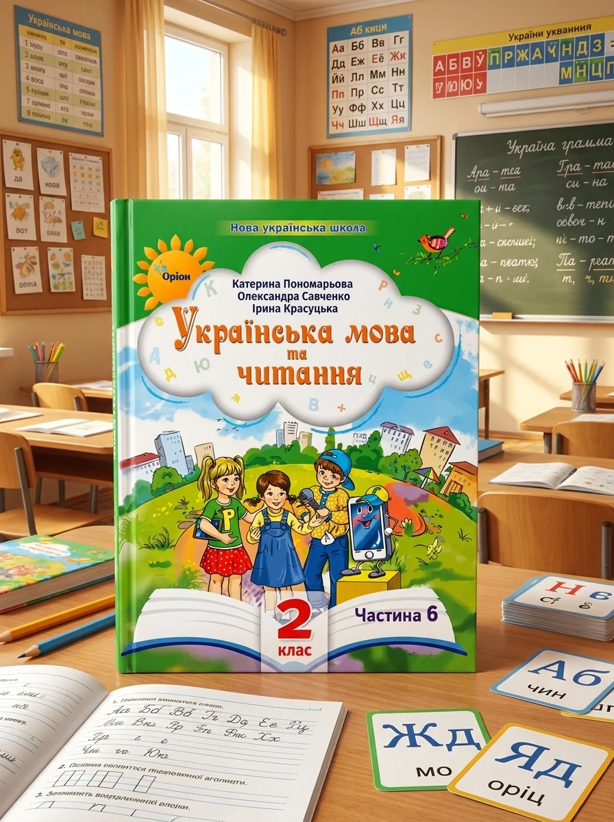 Українська мова та читання 2 клас. Посібник. Частина 6 — Вивчення мов