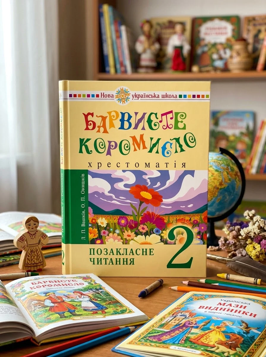 Українська мова та читання. 2 клас. Позакласне читання. Барвисте коромисло. Хрестоматія