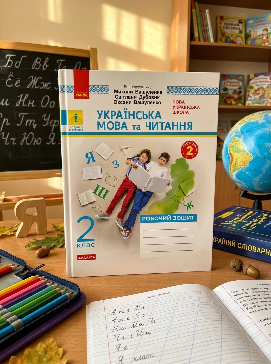 Українська мова та читання. 2 клас. Робочий зошит. У 2-х частинах — Вивчення мов