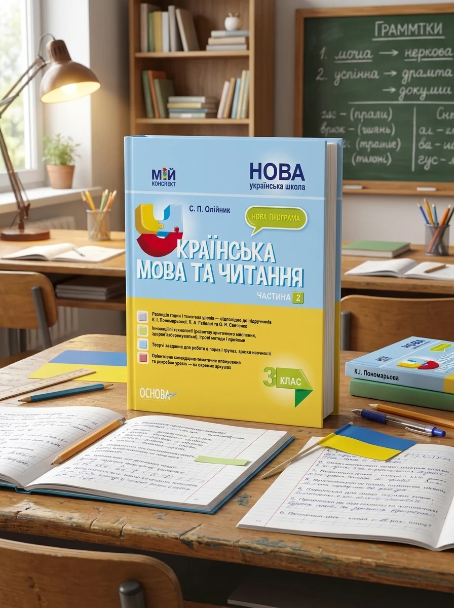 Українська мова та читання. 3 клас. Частина 2 (за підручниками К. І. Пономарьової, Л. А. Гайової та О. Я. Савченко) — Вивчення мов