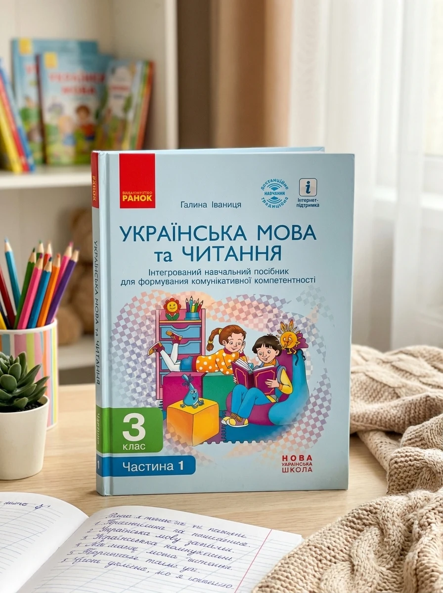 Українська мова та читання. 3 клас. Інтегрований навчальний посібник у 2-х частинах. Частина 1 — Вивчення мов