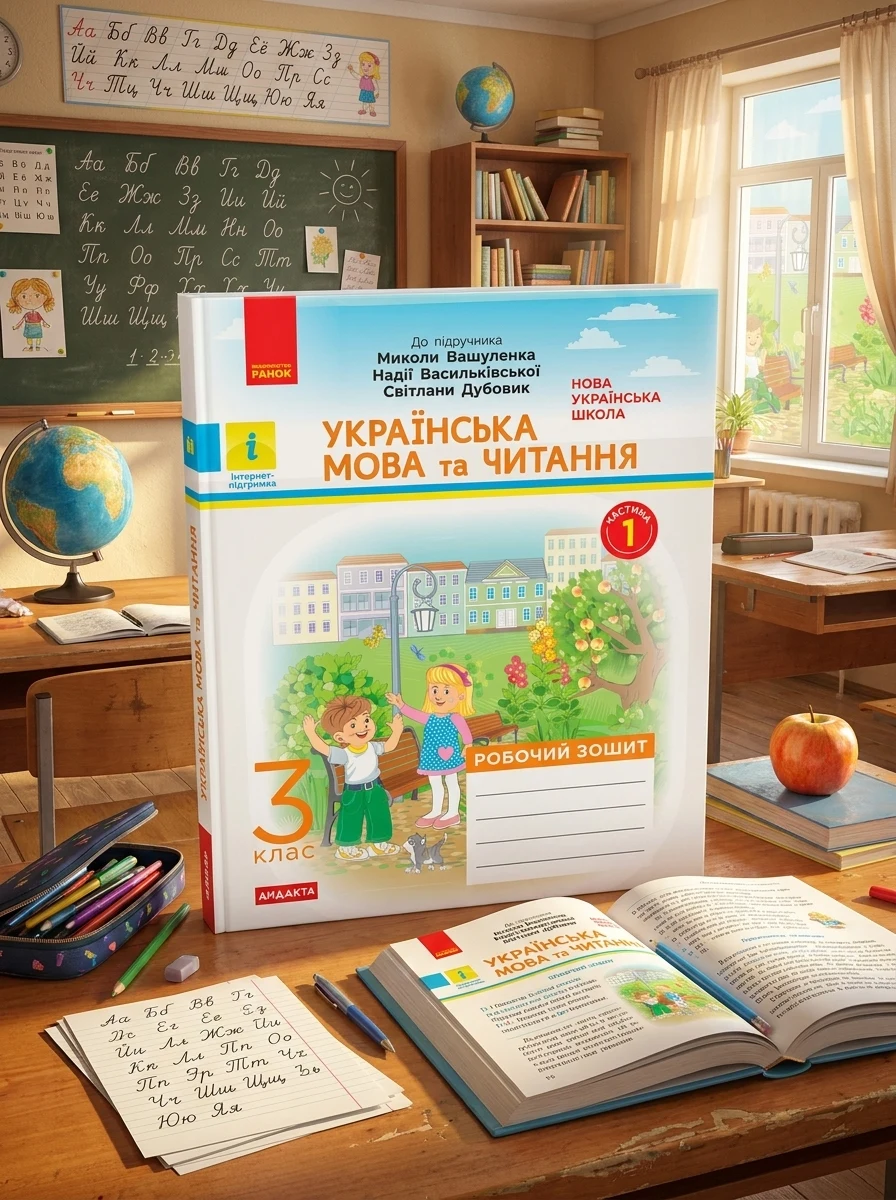 Українська мова та читання. 3 клас. Робочий зошит до підручника М. Вашуленка, Н. Васильківської, С. Дубовик. У 2-х частинах. Частина 1 — Вивчення мов