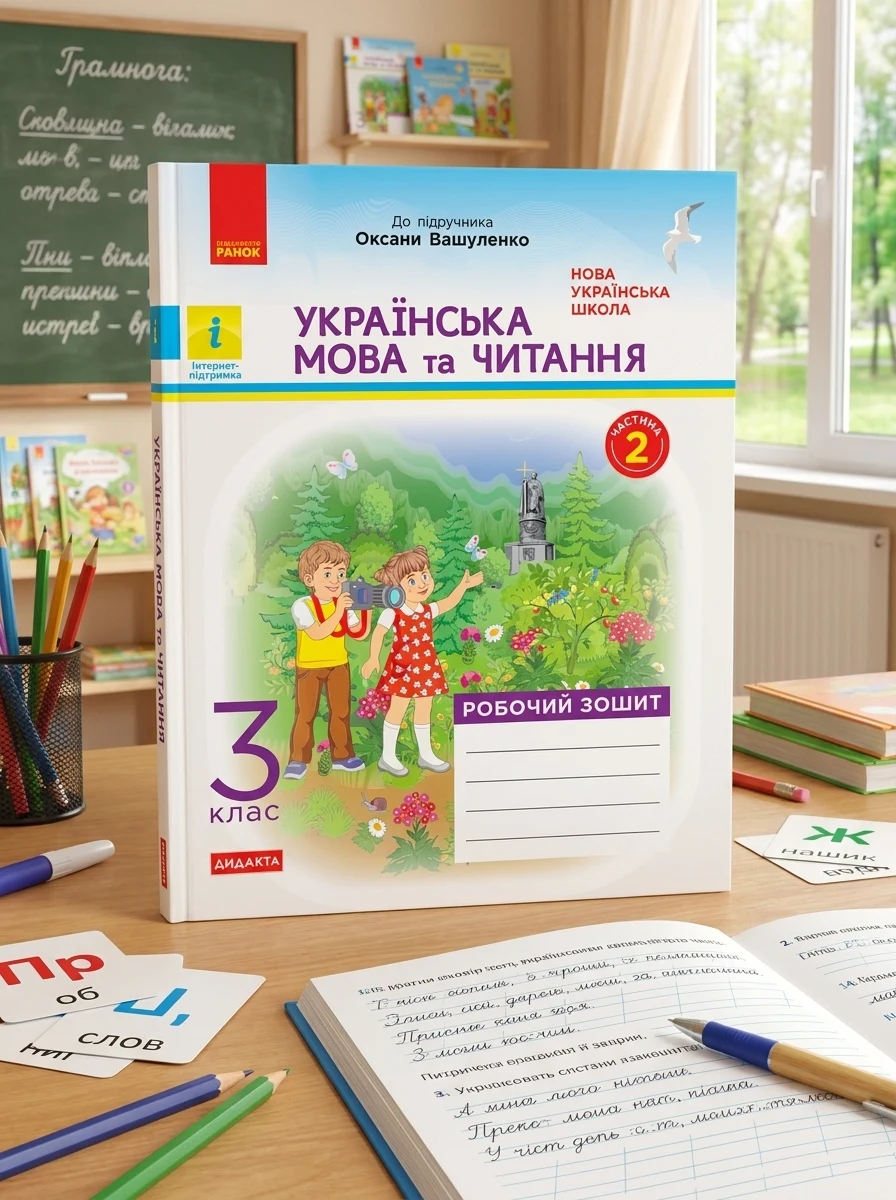 Українська мова та читання. 3 клас. Робочий зошит до підручника О. Вашуленко. У 2-х частинах. Частина 2, — Вивчення мов
