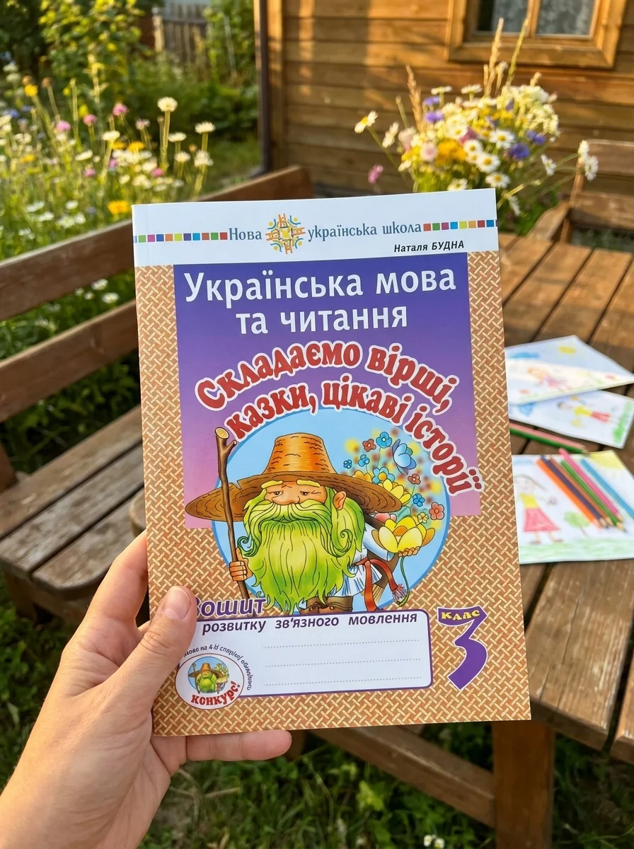 Українська мова та читання. 3 клас. Складаємо вірші, казки, цікаві історії. Зошит з розвитку зв’язного мовлення