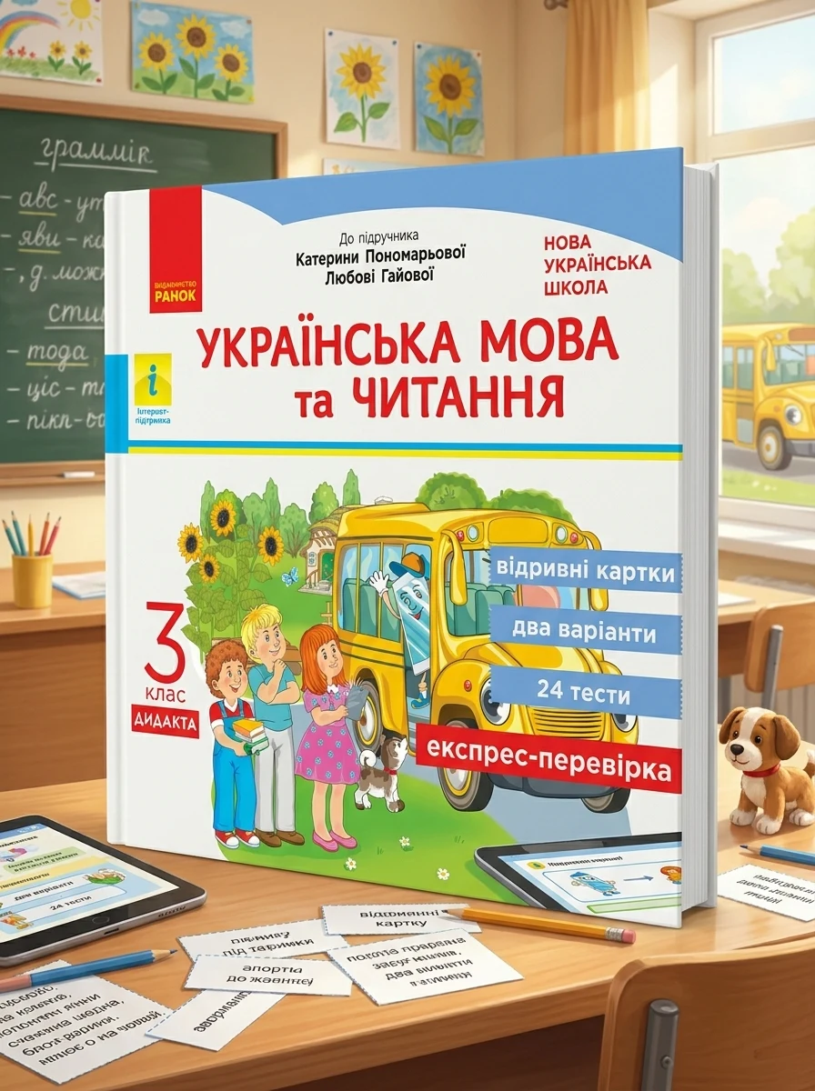 Українська мова та читання. 3 клас. Відривні картки до підручника К. Пономарьової, Л. Гайової — Вивчення мов