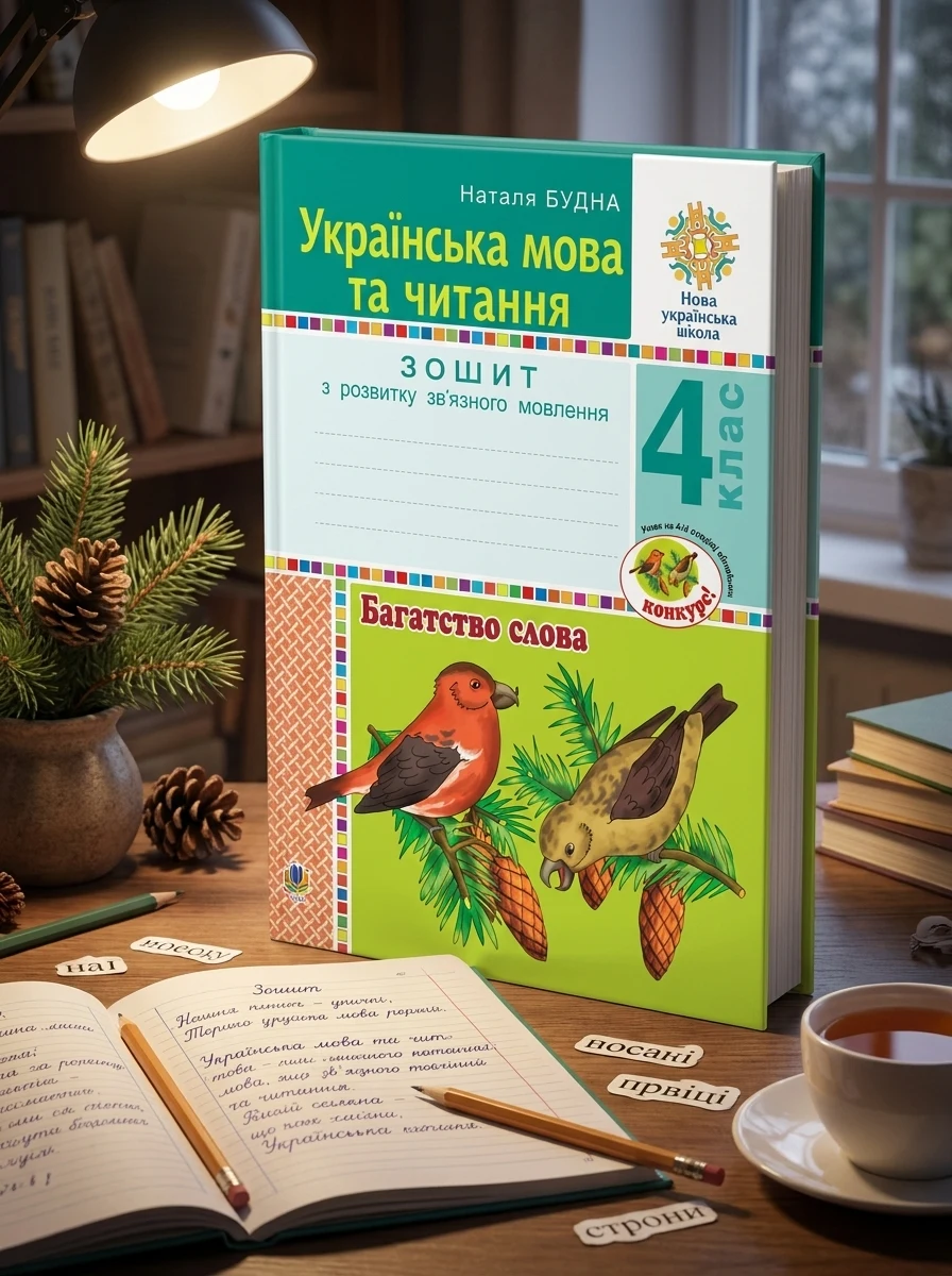 Українська мова та читання. 4 клас. Багатство слова. Зошит з розвитку зв’язного мовлення