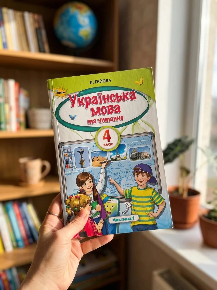 Українська мова та читання 4 клас. Частина 1 — Л. Гайова, обкладинка