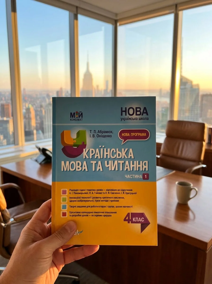 Українська мова та читання. 4 клас. Частина 1 (за підручниками К. І. Пономарьової, Л. А. Гайової та О. Я. Савченко, І. Я. Красуцької) — Ірина Оніщенко, обкладинка