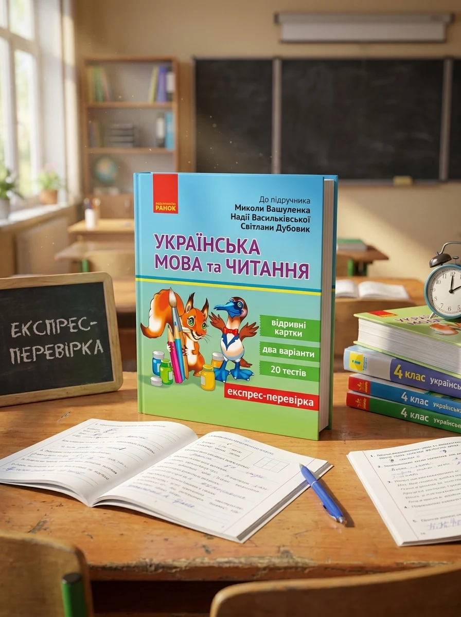 Українська мова та читання 4 клас. Експрес-перевірка до підручника Вашуленка