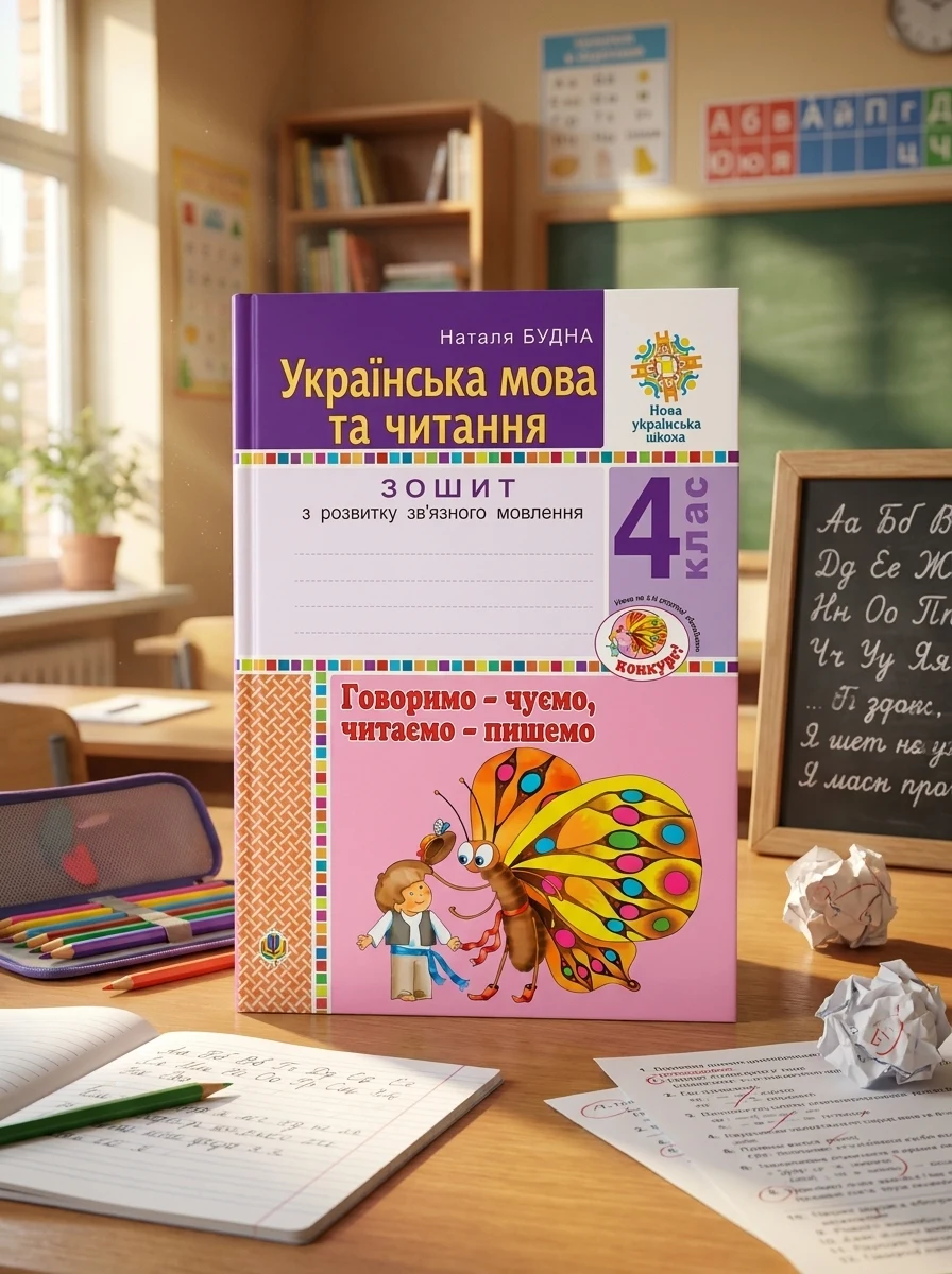 Українська мова та читання. 4 клас. Говоримо - чуємо, читаємо - пишемо. Зошит з розвитку зв’язного мовлення — Вивчення мов