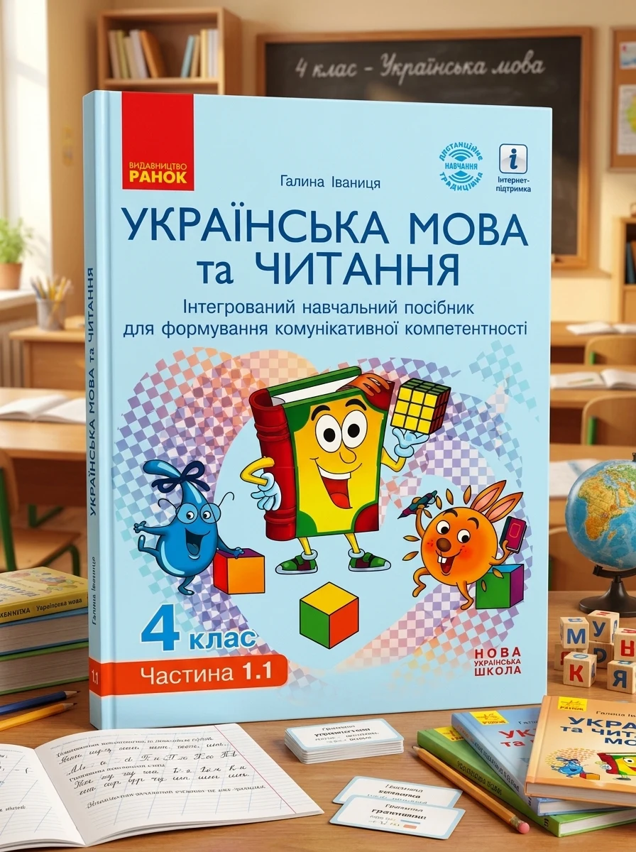 Українська мова та читання. 4 клас. Інтегрований навчальний посібник у 4-х частинах. Частина 1.1 — Вивчення мов